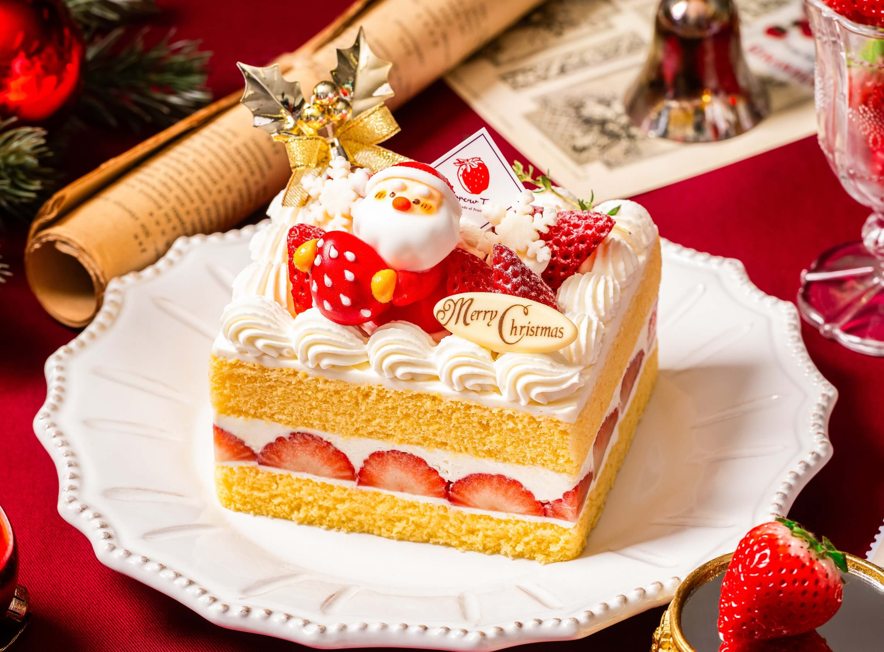 X'mas 空浮いちごのショートスクエア(S)