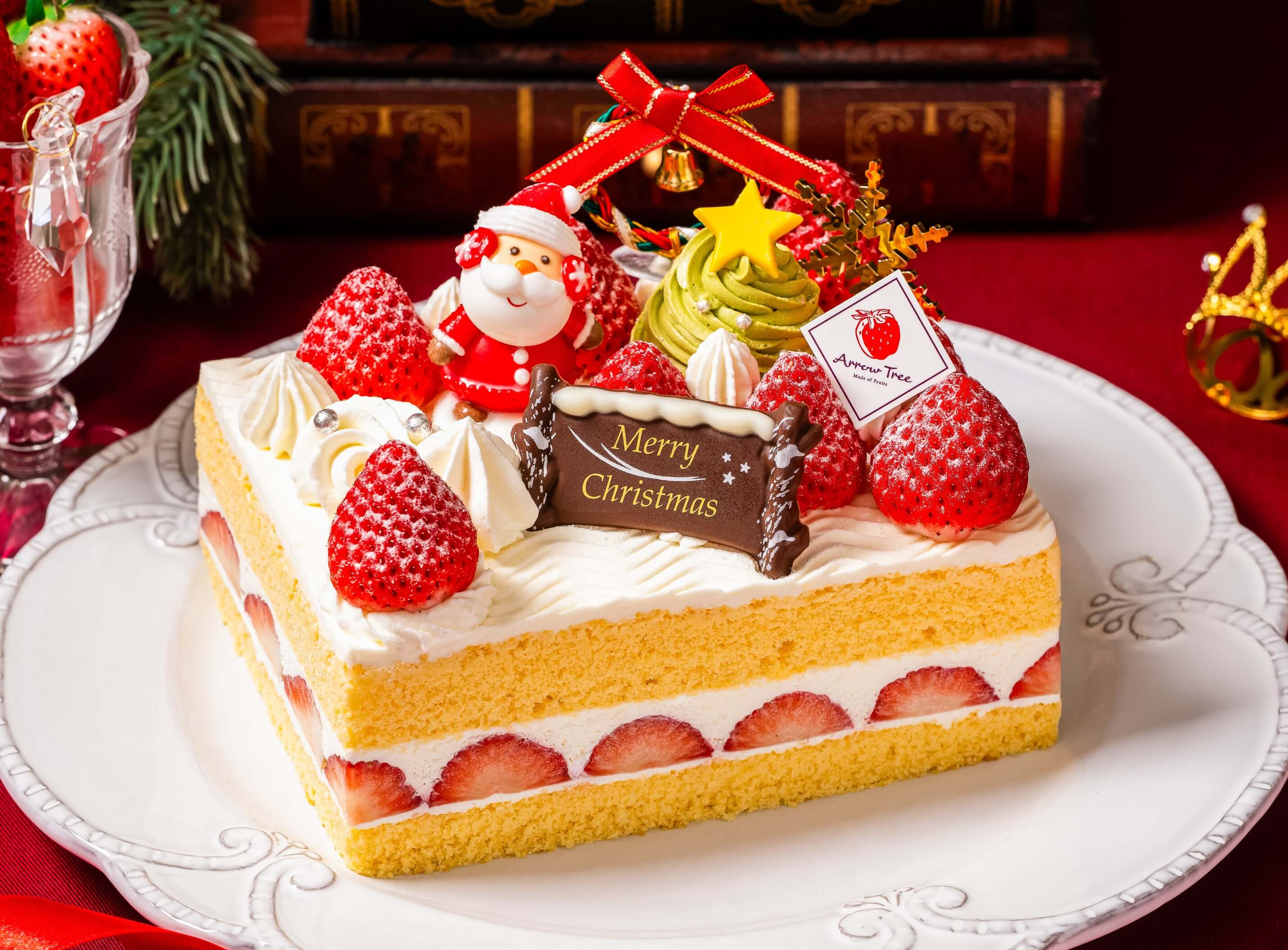 X'mas 空浮いちごのショートスクエア(L)