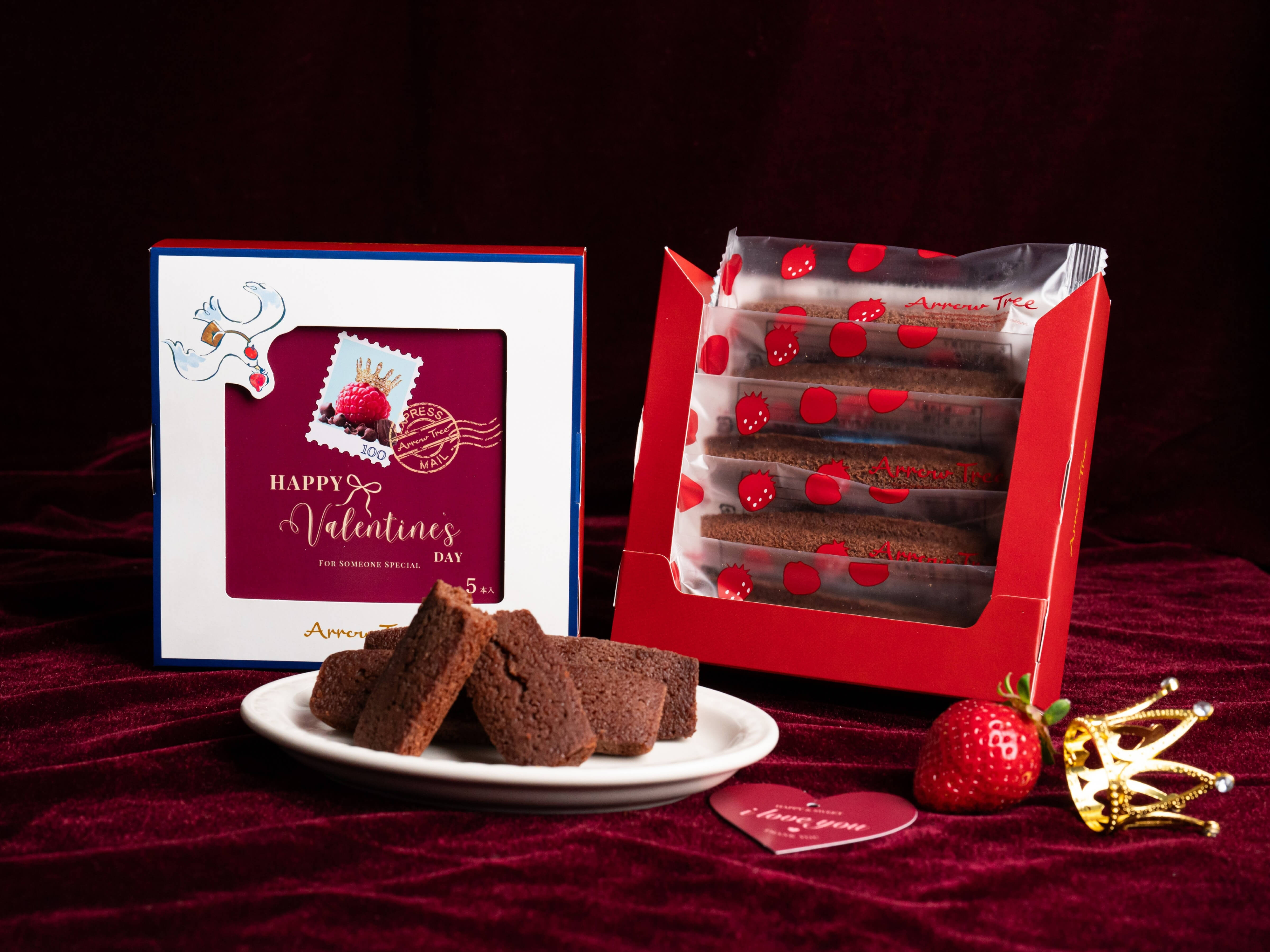 Valentine ショコラ・フランボワーズのフィナンシェ 5本入